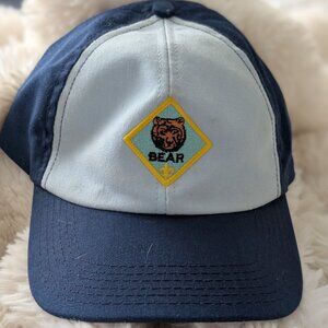 Cub Scouts Bear Twill Cap – Navy & Light Blue, M/L Adjustable
